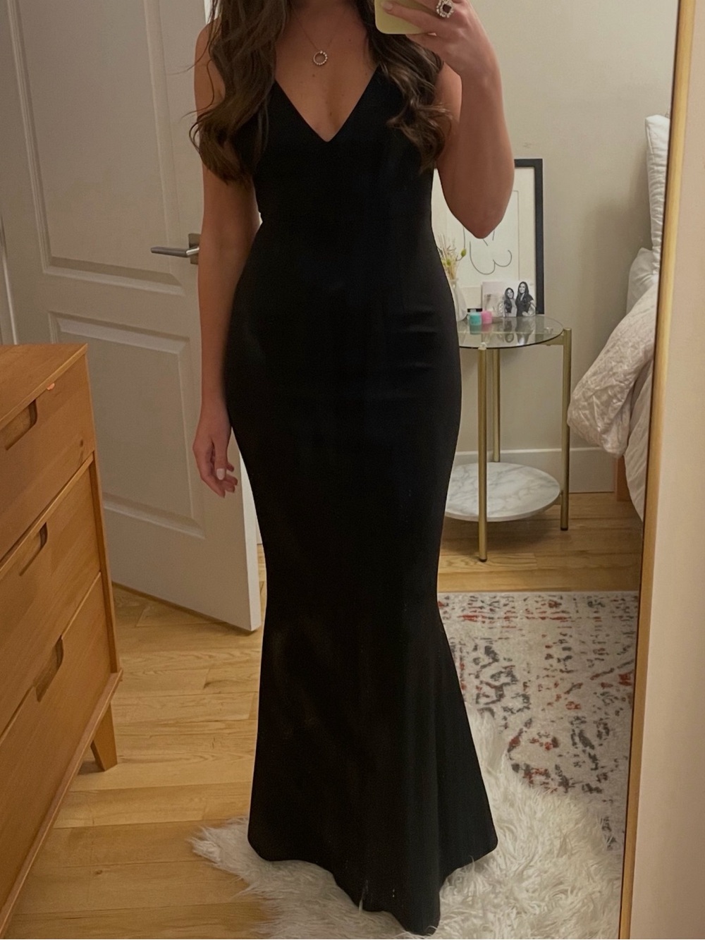 Windsor store fishtail low back dress